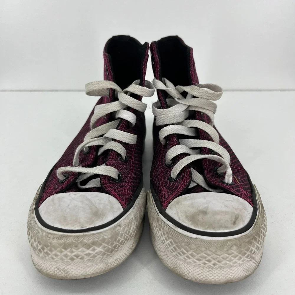 Converse Chuck Taylor All Star High Top Magenta Pink Platform Kids Shoes A05496C